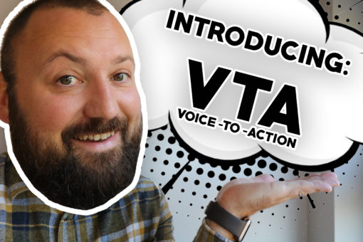 Introducing voice to action website hero image