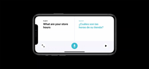 Siri translate conversation mode