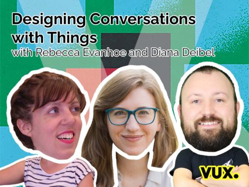 conversations with things Rebecca Evanhoe and Diana Deibel on vux world